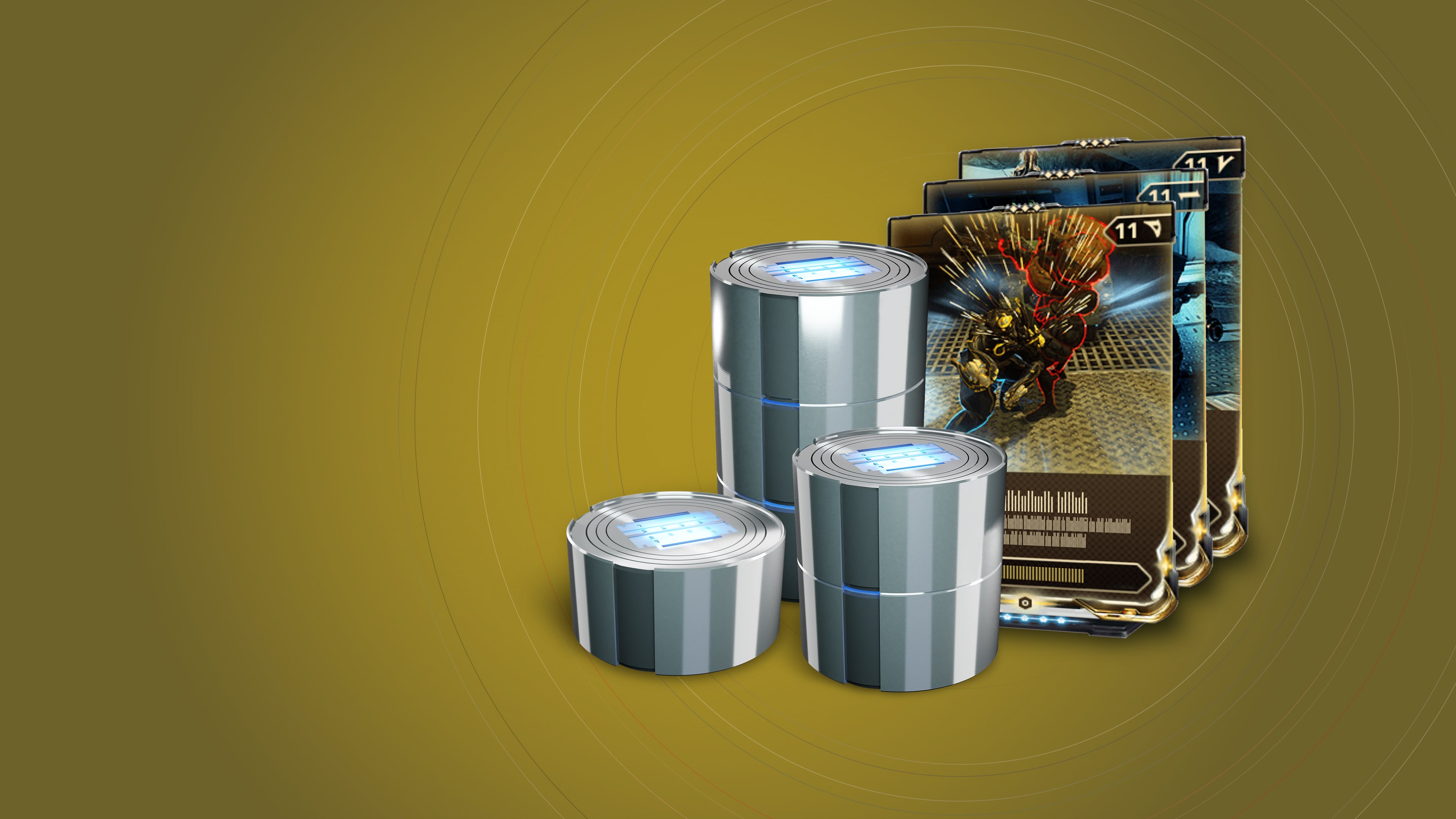 Warframe®:3210 Platinum + Triple Rare Mod