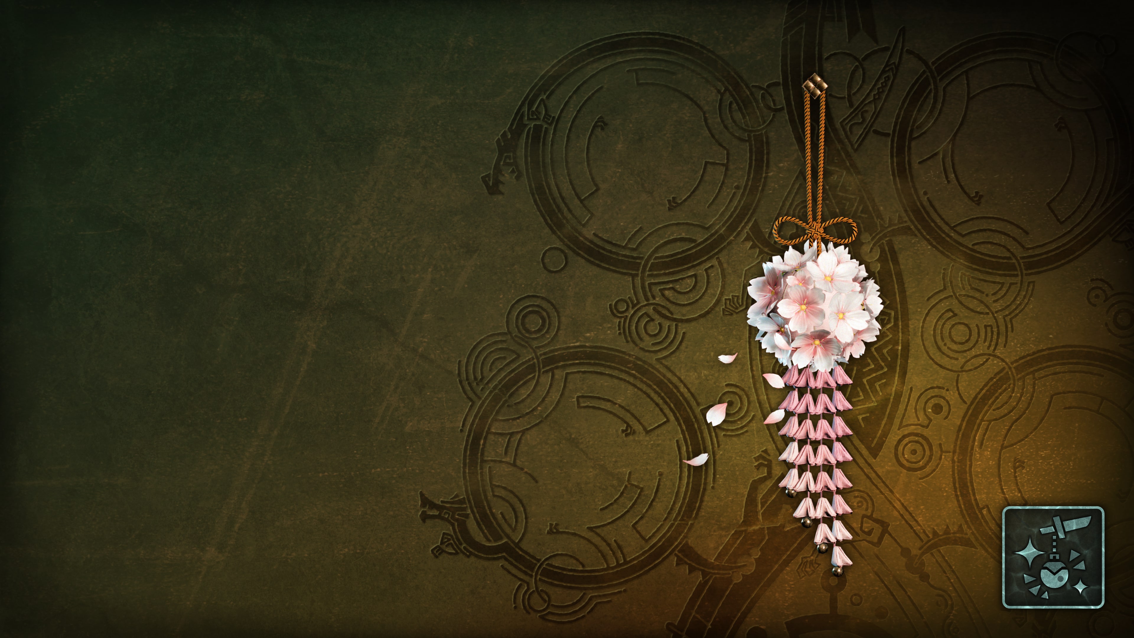 Monster Hunter Wilds - Pendant: Sakura Posy: White